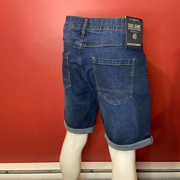 Suko Jeans Men's Stretch Denim Shorts - Size 40 - NWT - Picture 2 of 3